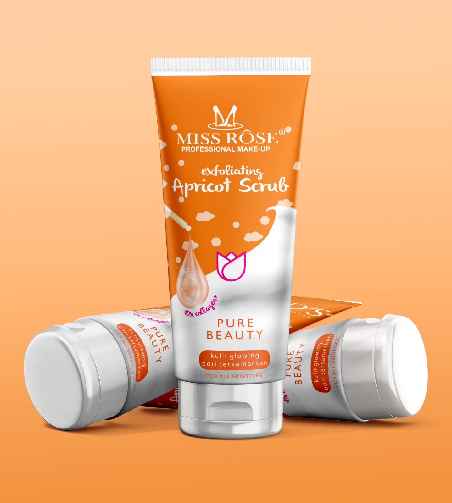 MISSROSE Pure Beauty Apricot Scrub – 200ml - Image 2