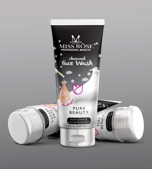 MISSROSE Pure Beauty Charcoal Face Wash – 200ml - Image 2