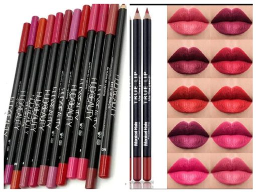 12 Colors Matte Eye & Lip Liner Pencil Set - Image 4