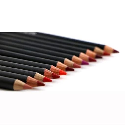12 Colors Matte Eye & Lip Liner Pencil Set - Image 2