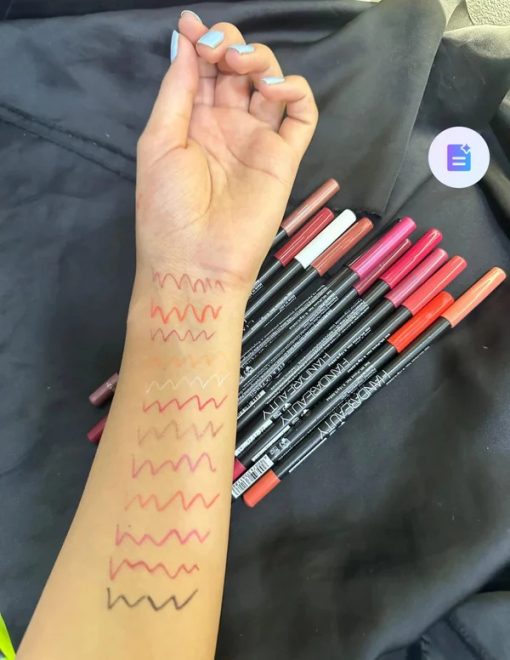 12 Colors Matte Eye & Lip Liner Pencil Set - Image 3